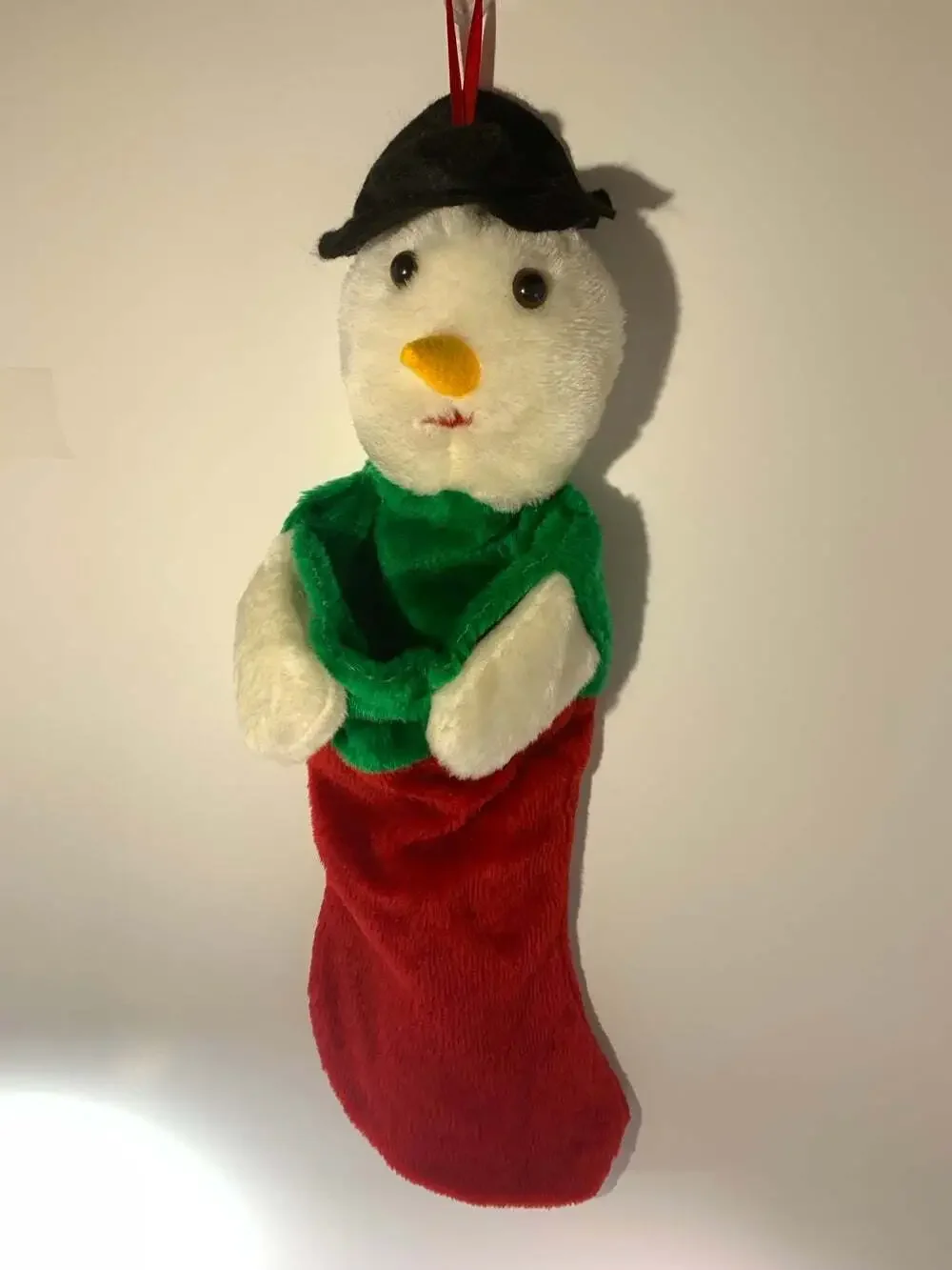 Snowman plush Christmas Stocking